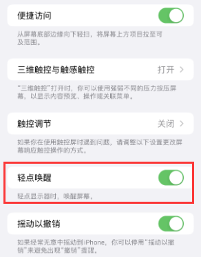 中江苹果授权维修站分享iPhone轻点无法唤醒怎么办 