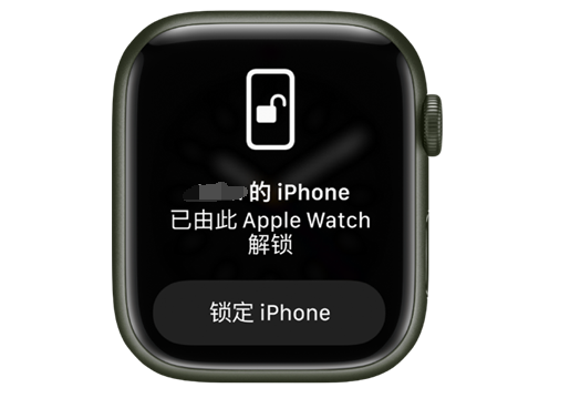 中江苹果手机维修分享用 AppleWatch 解锁配备面容 ID 的 iPhone方法 